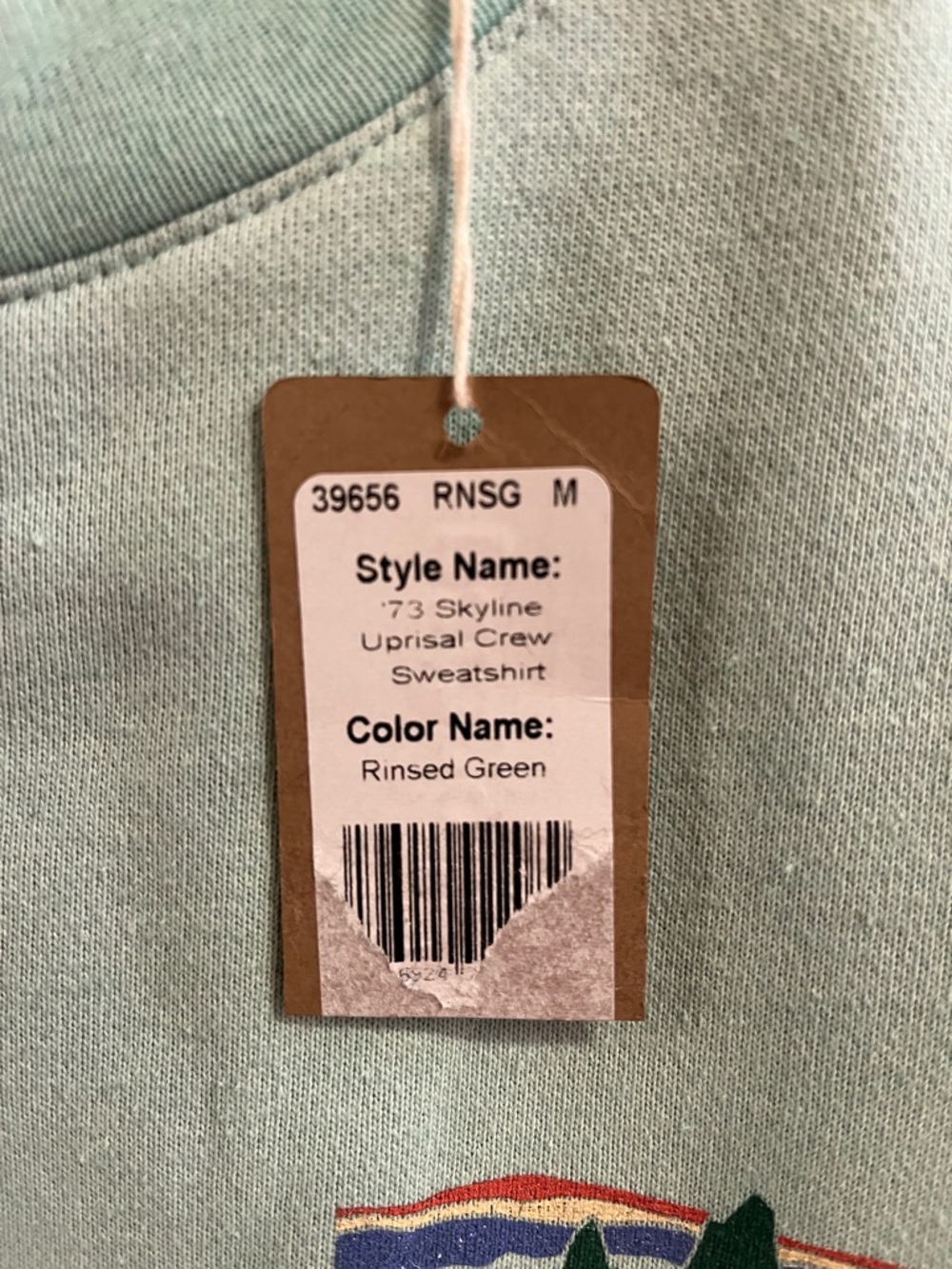 Patagonia uprisal 73 skyline crew rinsed green men med, women lg heavier warm - Picture 4 of 11